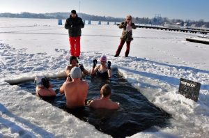 Мазуры,моржи,зима, прорубь,Польша