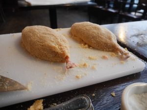 котлета по-киевски перед жаркой
