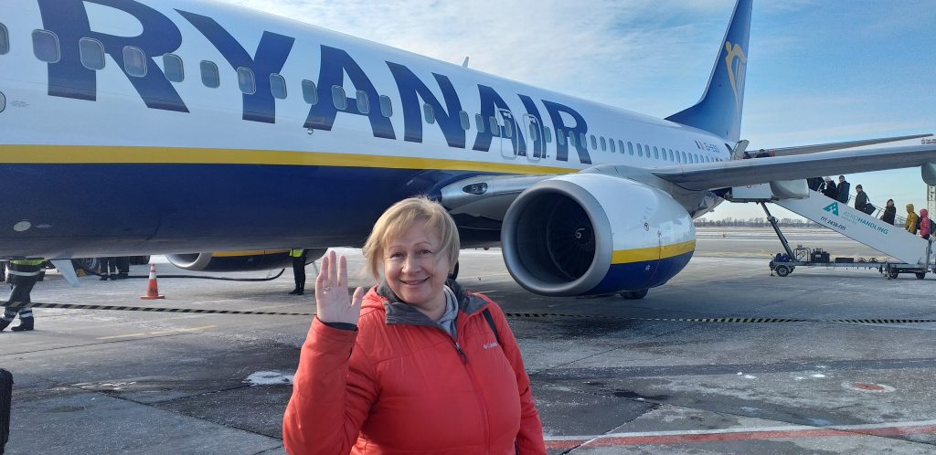 перед полетом в Валенсию с лоукостом Ryanair