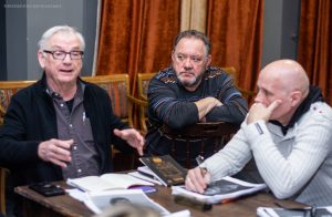 Річард Нельсон і Богдан Бенюк у театрі на Подолі